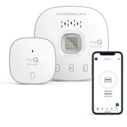 Chamberlain - MyQ Smart Garage Control Wireless Garage Hub and Sensor - White