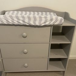 Gray Changing Table 