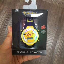 NWT Pokemon Pikachu flashing LCD watch