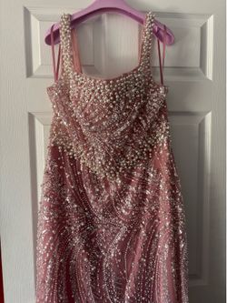 Elegant Fancy Woman’s Pink Dress