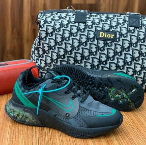 Nike boot size 8 and a christian Dior travelling bag