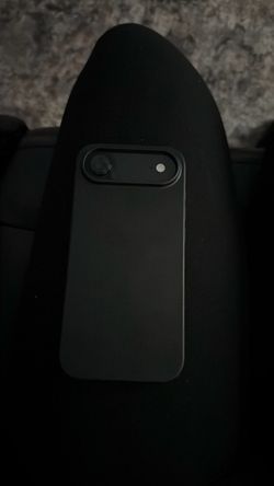 IPhone Air Black Matte Phone Case with Camera Cover