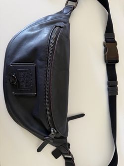 Coach Black Leather Belt Bag