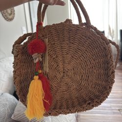 Straw Tote Bag