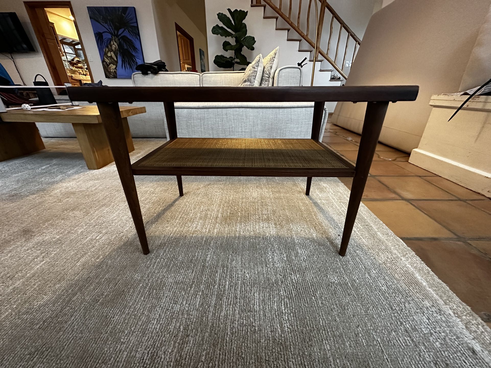 Danish Mid century Modern Walnut Side Table