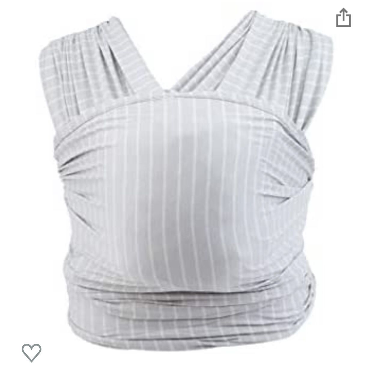 Ergobaby Aura Baby Carrier Wrap, Grey Stripes
