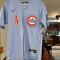 Youth Kids PCA Pete Crow-Armstrong Baby Blue City Connect Jerseys Small To XL