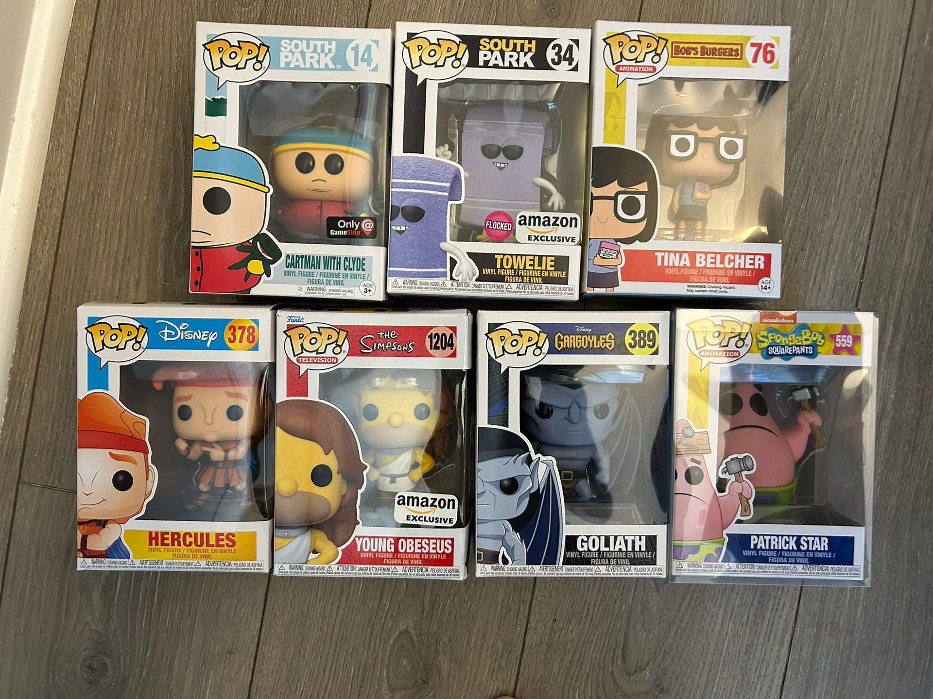 Funko Pop! Vinyl Figurines - Varying Prices! South Park, Hercules, Goliath, Patrick +