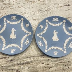 Wedgwood Blue Jasperware Plates