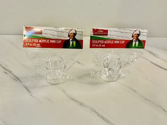 Wally World Moose Shot Glasses Christmas Vacation Set of Two 0.9oz National