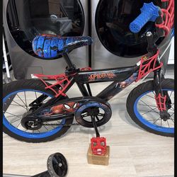 Kids Bike-16” Wheels-with Training Wheels