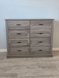 Grey Dresser w/ Chest of Drawers - Like new