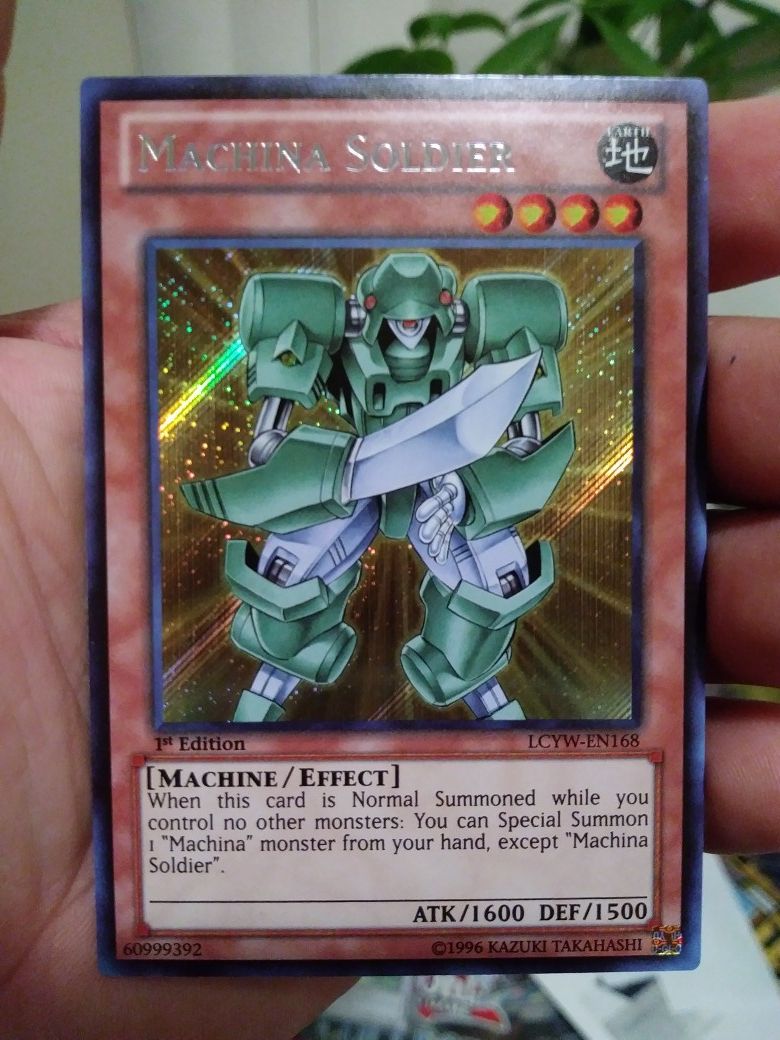 YUGIOH MACHINA SOLDIER SECRET RARE 1ST EDITION MINT CONDITION!!!