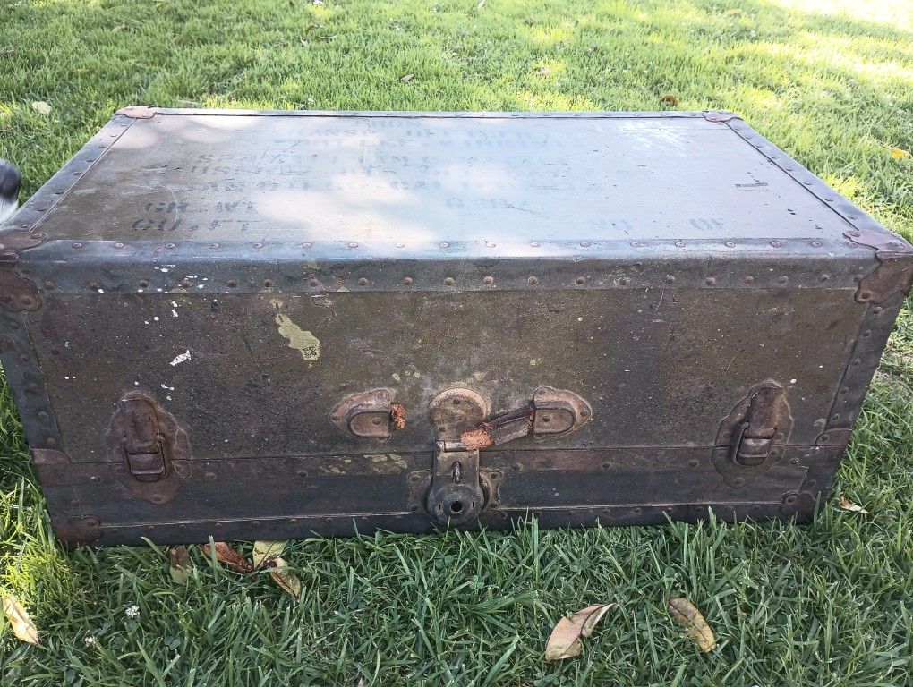 Old Army Trunk For Sale.