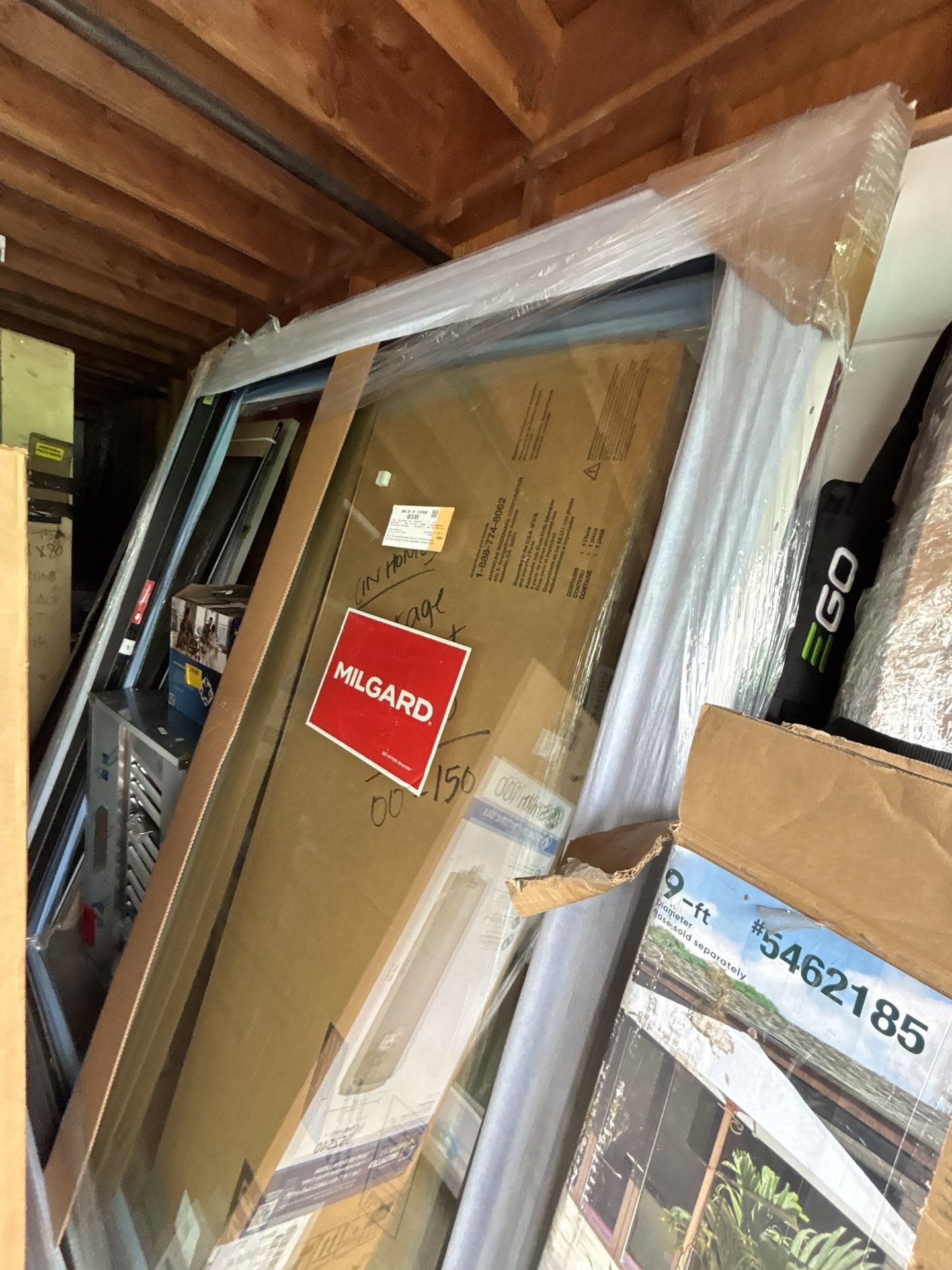 71.50x79.50 Black Sliding Door