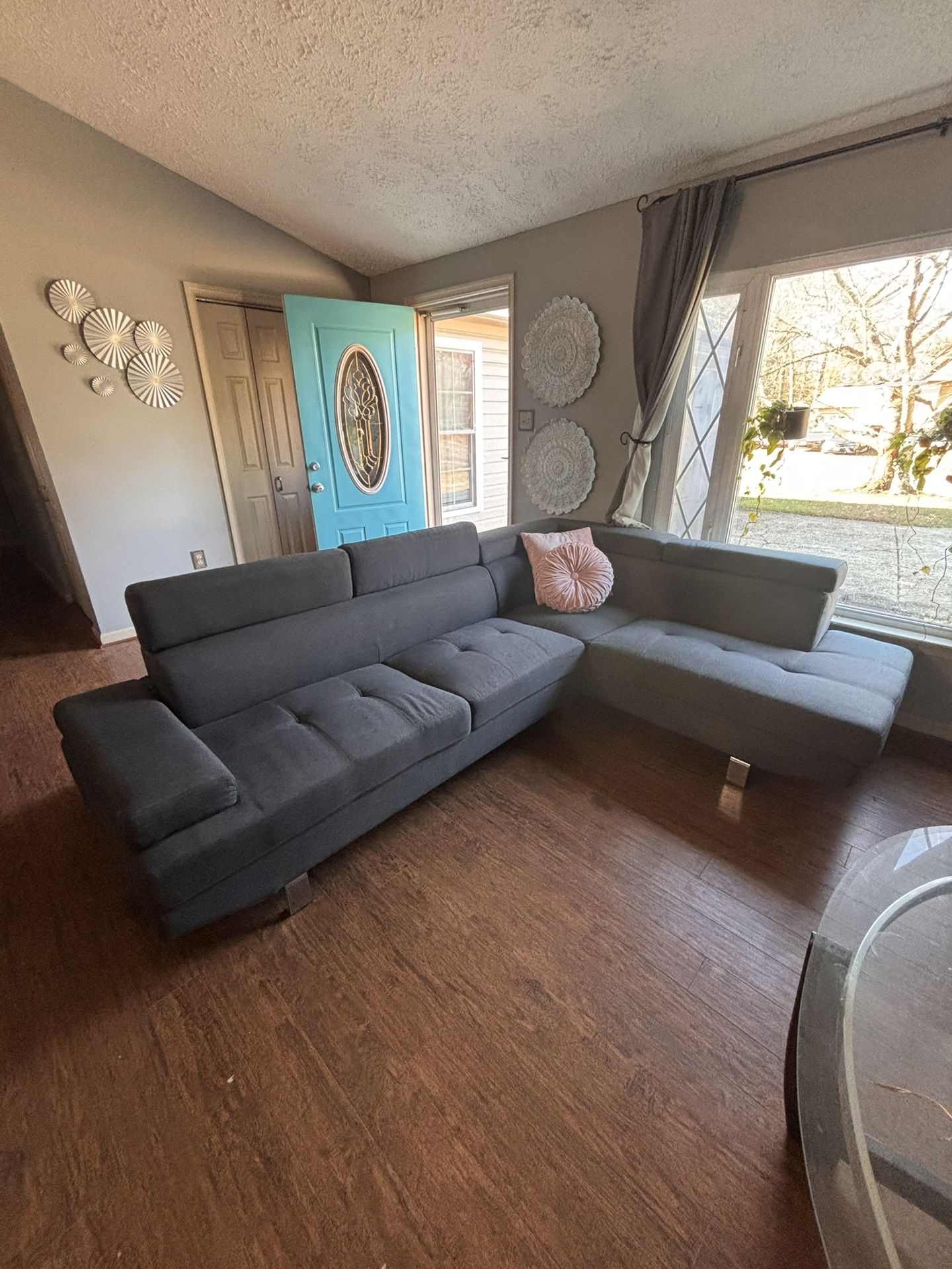 Steinway Gray 2-piece Sectional 