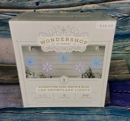 Snowflake Hanging Lights - LED - Christmas Lights