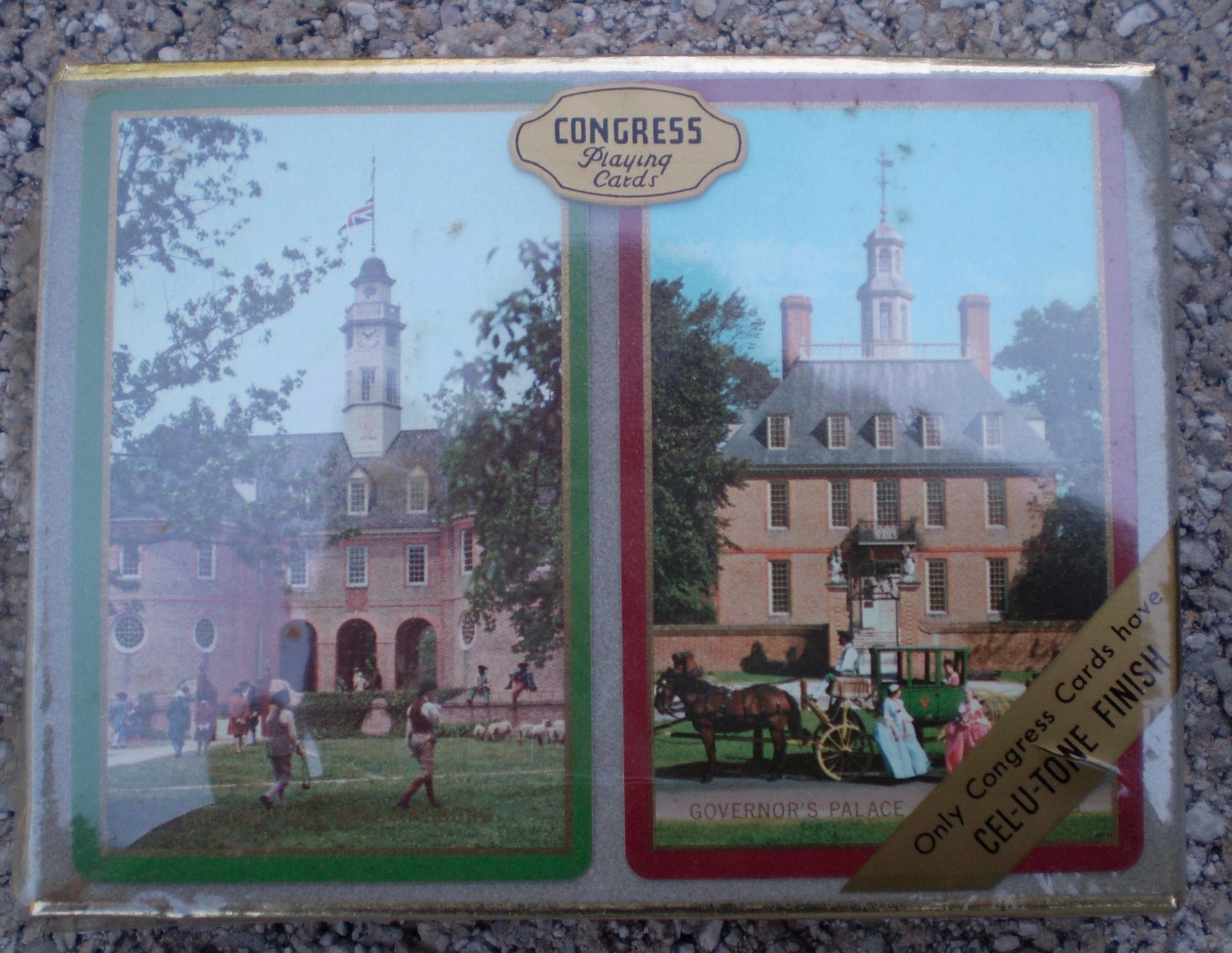 Congress Colonial Williamsburg Double Deck Playing Cards