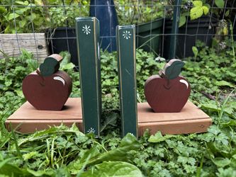 Vintage Wood Bookends