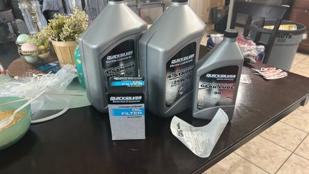 Oil Change Kit For A Mercury Vernado With Lower Unit Lube