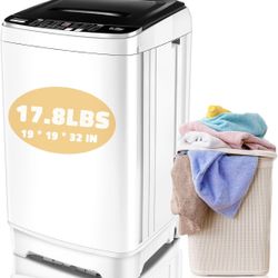 Portable Washer and Spin Dryer Nictemaw 3’x1.5’ 17.8 Lb Grey 