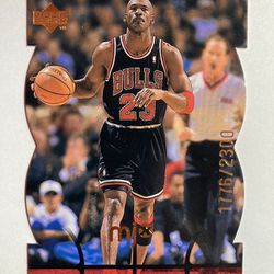 Michael Jordan 1998 Upper Deck MJX MJ Timepieces Red Limited Print /2300 Michael Jordan #87 NM/MT 