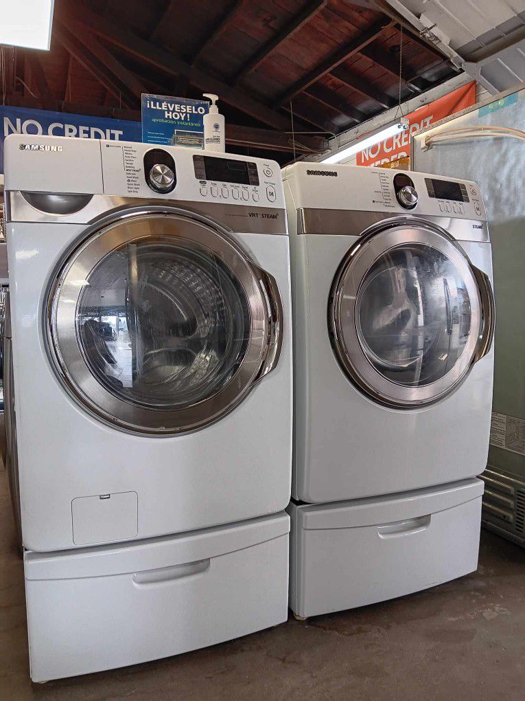 SAMSUNG FRONT LOAD WASHER AND DRYER SET 