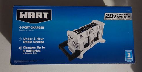 Hart tools 4 port rapid battery charger - new