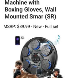 LNOW Adults/Teenagers Music Boxing Machine with 2 Pairs Boxing Gloves