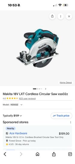 Makita 18V LXT Lithium-Ion Cordless 6-1/2