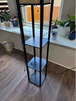 Shelf floor lamp