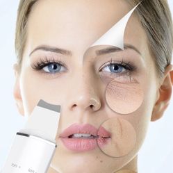 Ultrasonic Facial Spatula for Deep Cleansing, Electric Ultrasonic Skin Scrubber, skin spatula. New in box.
