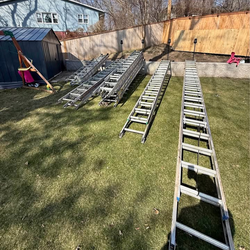Aluminum extension ladders24,28,32,40ft used?