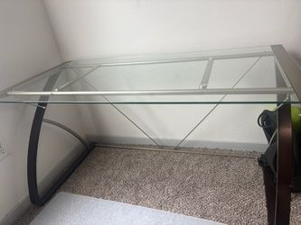 Glass desk