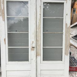Antique French doors