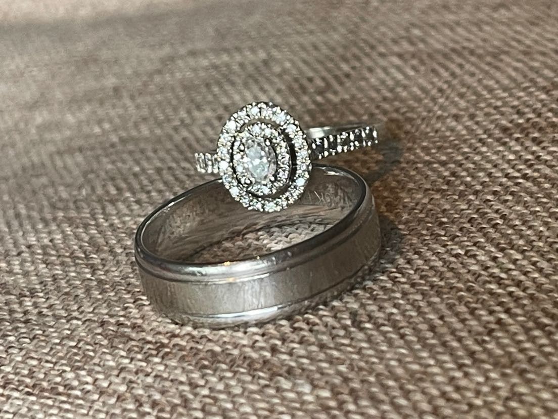 Womens Engagement Ring And Mens Wedding Band