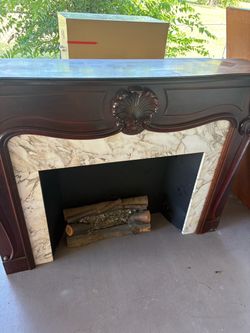 Electric fireplace mantel