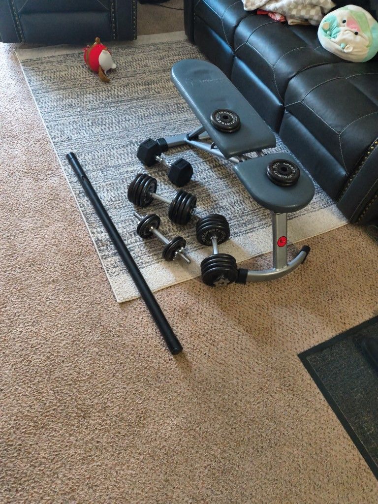Weights And Bench. 