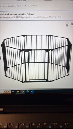Play pen, dog pen, fireplace fence (244”)