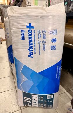 Knauf R-38 24 In. x 48 In. Kraft Faced Batt Fiberglass Insulation