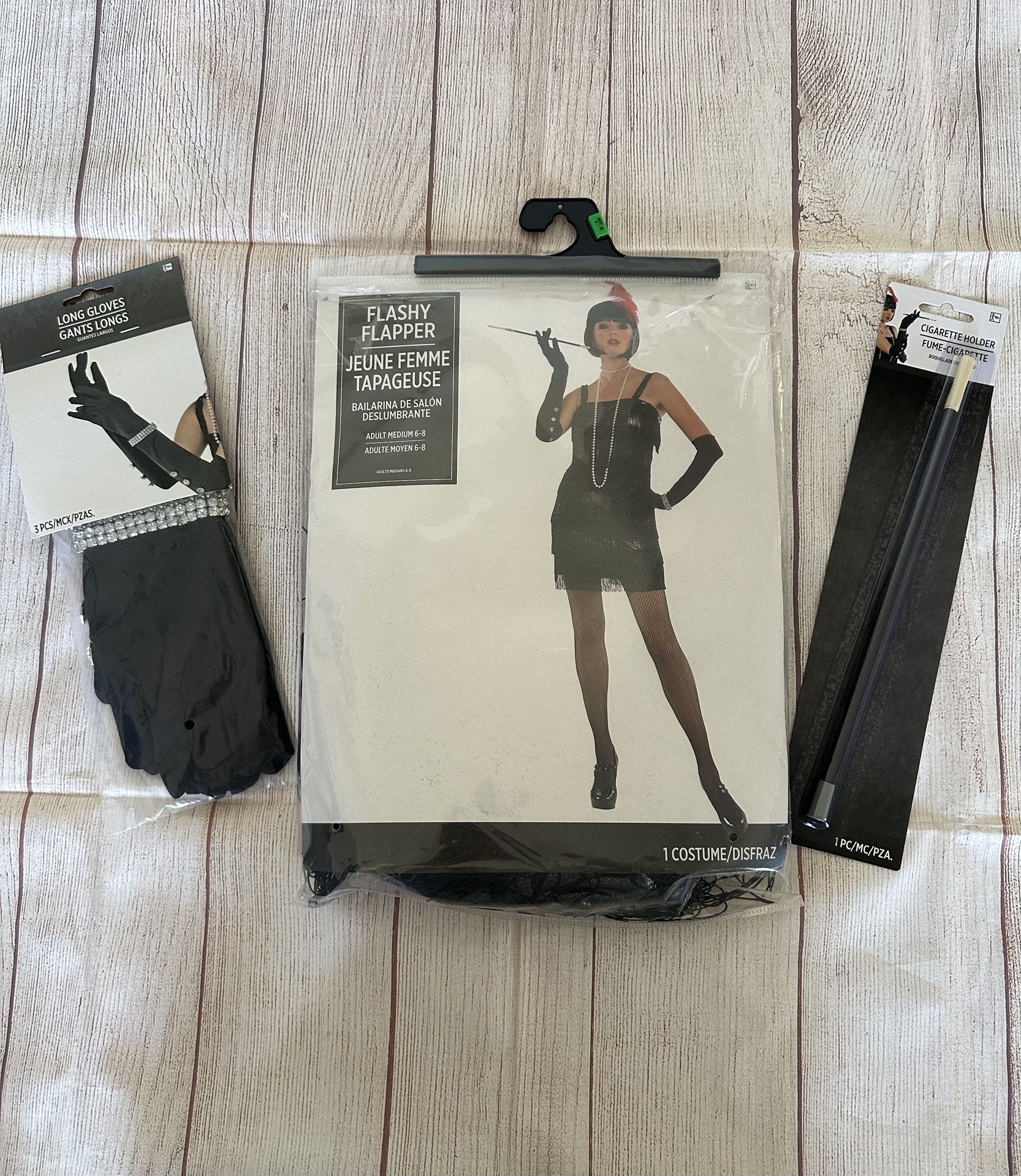 Costume Flapper set women size M (6-8)