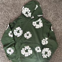 Denim Tears Cotton Wreath Hoodie Green Size L