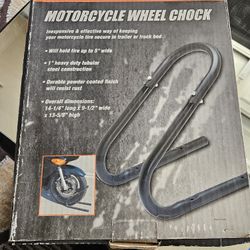Motorcycle wheel chock