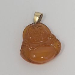 10k Yellow Gold Buddha Pendant 