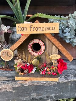 San Francisco 49ers birdhouse