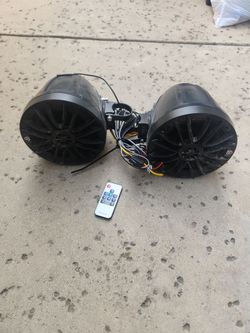 Rockville roll bar mount Bluetooth speakers with remote