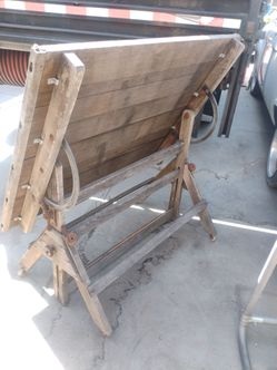 Antique vintage drafting table