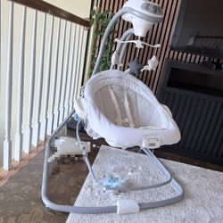 Graco duet connect lx portable baby swing and bouncer multi direction baby bouncer seat ,