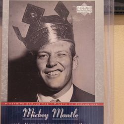 3 Rare and collectable Mickey Mantle baseball cards