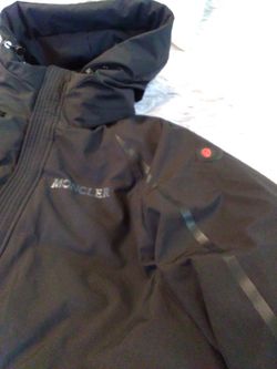 Moncler Hooded Jacket Knee Length Size 5